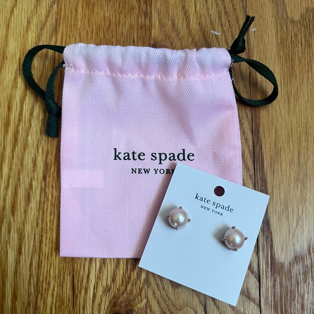 Kate Spade Pink Pearl Earrings